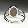 Silver Solid Opal Ring Rear View