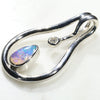 Silver Opal Pendant Side View