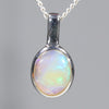 Natural Australian Boulder Opal Silver Pendant with Silver Chain Code -SDA256