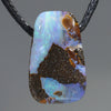 Natural Australian Boulder Opal Pendant (length 20mm x width 12mm) Code-SD419