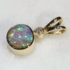 18k Gold Rainbow natural Opal