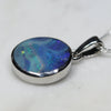 Natural Australian Boulder Opal  Silver Pendant