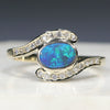 Australian Black Opal Ring