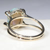 Natural Australian Crystal Opal and Diamond Gold Ring - Size 9 GR738