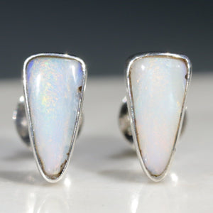 Australian Opal Doublet Stud Earrings. 09mm store x 6.5mm.