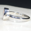 Australian Solid White Opal and Diamond Silver Ring - Size 6.75 Code - RS46