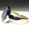 Natural Australian Black Opal Gold Ring  - Size 8.75 Code - RL48