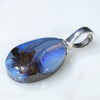 Solid Boulder Opal- Sterling Silver Pendant Loop