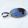 Australian Boulder Opal Silver Pendant with Silver Chain (12mm x 10mm) Code-SD80