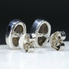 Australian Boulder Opal  Silver Stud Earring (9mm x 6mm) Code - SE336