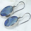 Silver Opal Earrings Side View