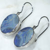 Large Natural Australian Boulder Opal Silver Earring (18mm x 13mm) Code -SE349