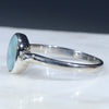 Silver Opal Ring Side View