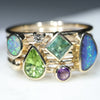 Beautiful Natural Colours of Opal and Gemstones Together