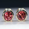 Beautiful Red (Almandine) Garnet Gold Studs