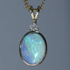 Beautiful Boulder Opal Gold and Diamond Pendant