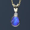 Beautiful Natural Black Opal Pendant