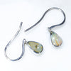 Silver Opal Earrings Front View