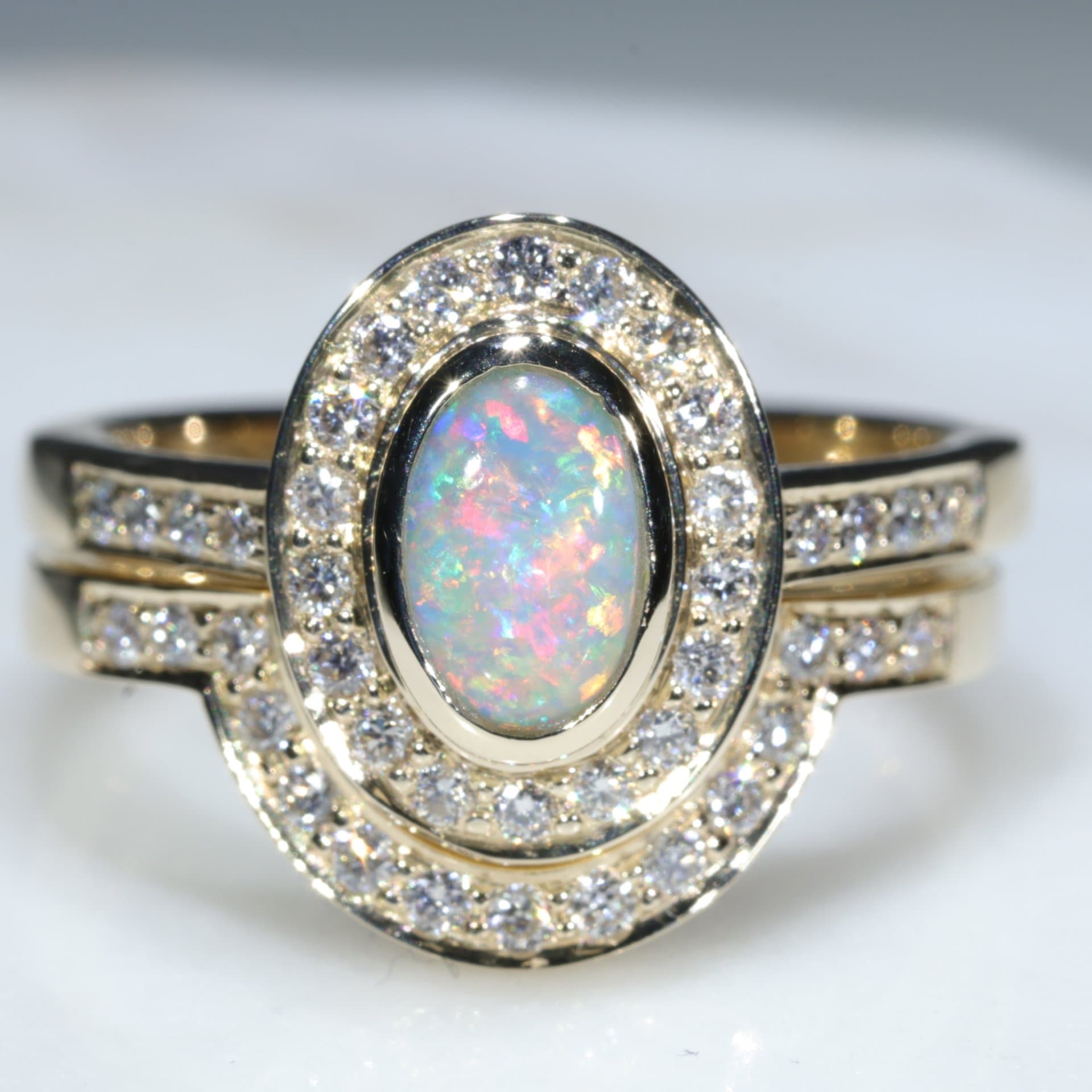 Australian Opal Engagement And Wedding Ring Set   InShot 20210428 144520195 2000x 