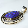 Black Opal Pendant Side View