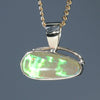 Natural Australian Opal Gold Pendant (13mm x 7mm) Code -EP43