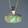 Natural Australian Opal Gold Pendant (13mm x 7mm) Code -EP43