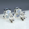 Silver Opal Studs Rear View