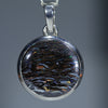 Natural Australian Boulder Matrix Opal Silver Pendant