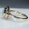 Gold Opal Ring Side View