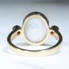 Gold Opal Ring Rear View