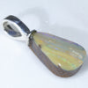 Natural Australian Boulder Opal Silver Pendant