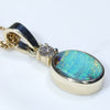 Easy Wear Small Gold Opal Pendant Design