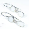 Coober Pedy White Opal Silver Earring (8mm x 6mm) Code -SE508