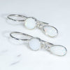 Easy Wear Silver Drop Opal Stud Design