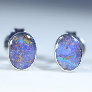 Australian Opal Doublet Stud Earrings. 09mm store x 6.5mm.