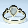 Solid Opal Gold Ring Rear View